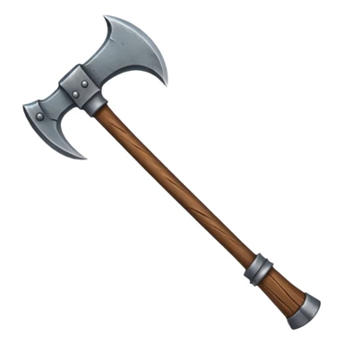 barbarian axe sticker