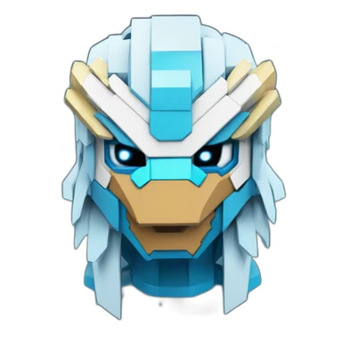 Minecraft Articuno Cyberpunk Head sticker