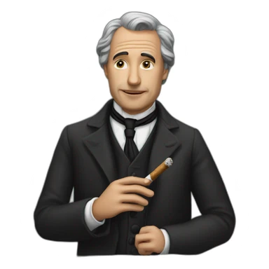 Éric zemour avec un cigare sticker