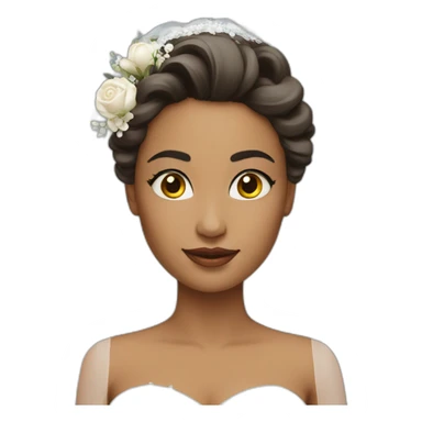 The bride is very very beautiful sticker