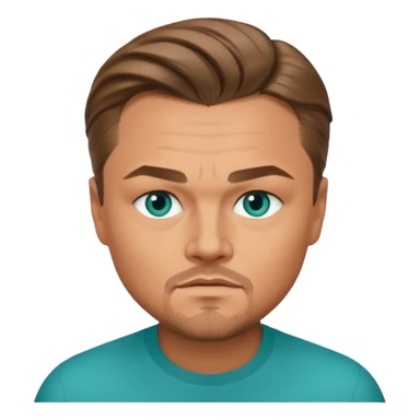 Leonardo DiCaprio with teal eyes sticker
