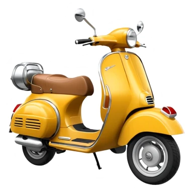 kahverengi küt saçlı gelin kahverengi saçlı damat turuncu vespa motor sürüyor sticker