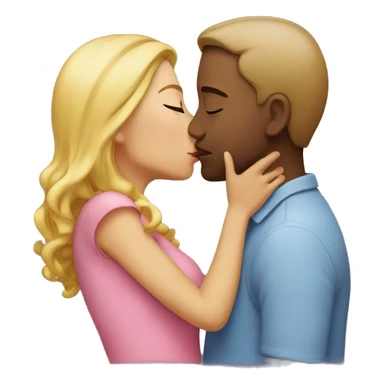 Kissing girlfriend  sticker