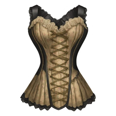 Beautiful vintage corset dress  sticker
