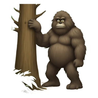 Bigfoot peeing in the woods sticker