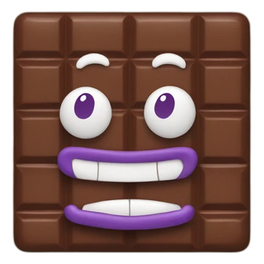 Chocolat Milka tablette sticker