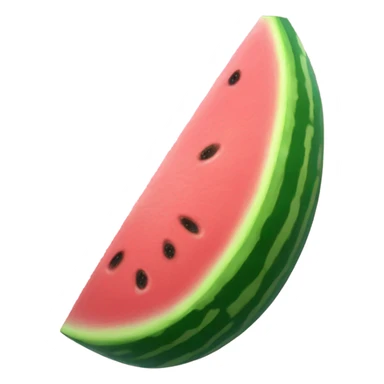 Light pink whole watermelon with glitter  sticker