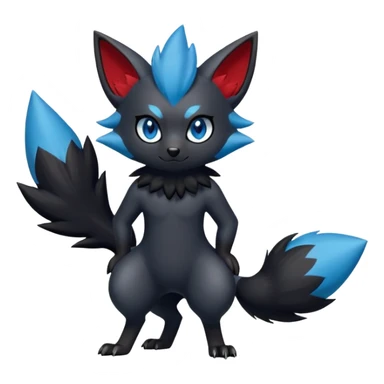Zorua-Fakémon-hybrid-creature (full body)  sticker