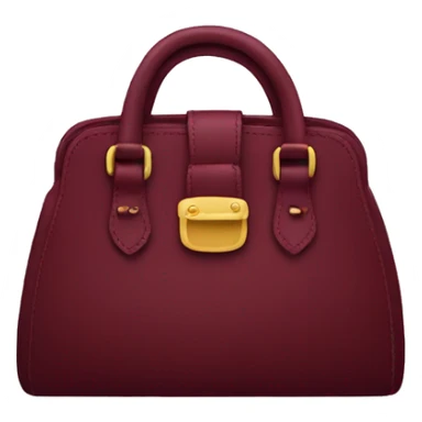 maroon purse sticker