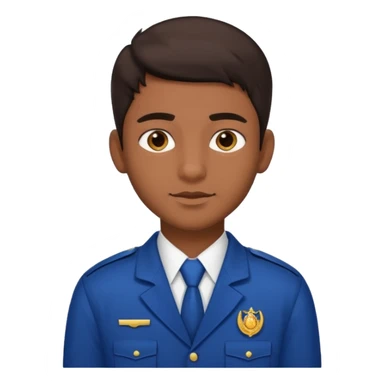 Indian male high school public school student, brown skin, dark hair sticker