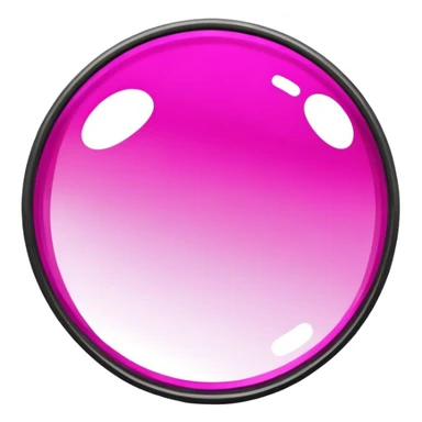 magenta color simple illustration of a looking glass sticker