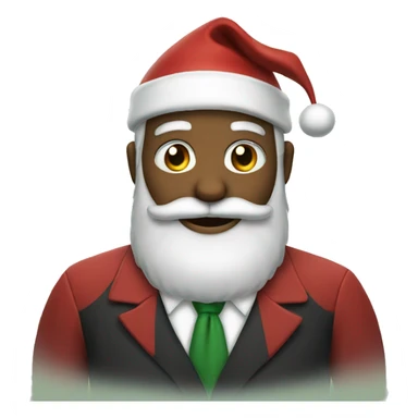 Santa wearing a suit  sticker