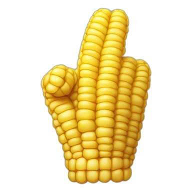 thumbs-down-but-fingers-are-corn sticker