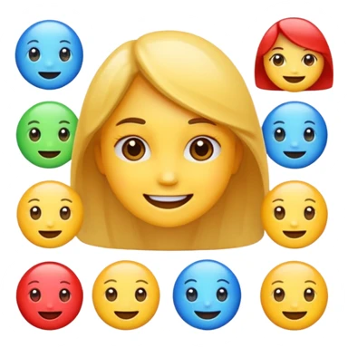 Cute emojis for girls sticker