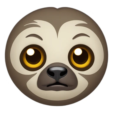 hangry sloth sticker