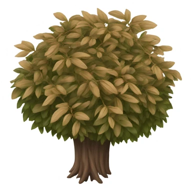 Bundle of brown bushes sticker