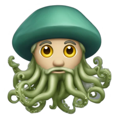 Davy Jones with tentacles sticker