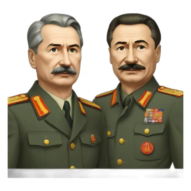 stalin with putin sticker
