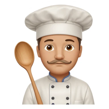 Est-ce que tu peux me faire un chef cuistot qui ressemble à Philippe Etchebest et qui est devant un restaurant?  sticker