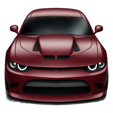 very dark red almost black hellcat car sticker