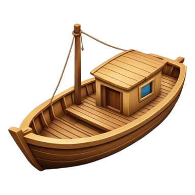 Boat floating  sticker