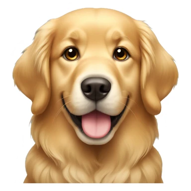 Cute Golden Retriever  sticker