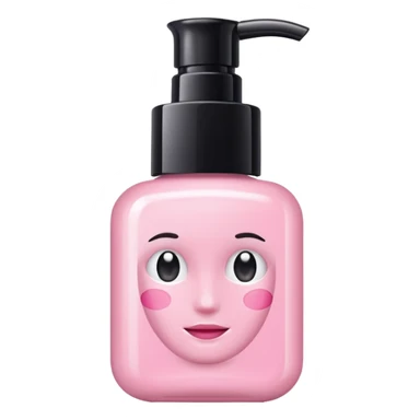 Aesthetic skincare light pink sticker