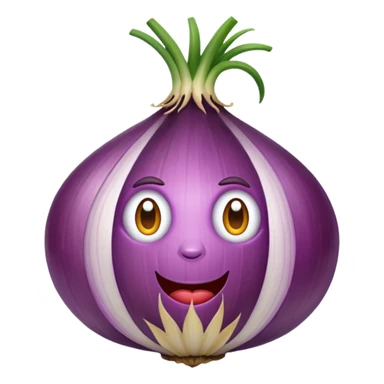 purple onion sticker