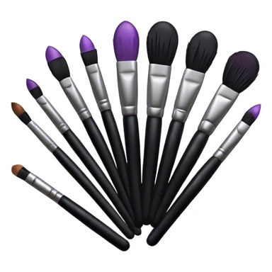 Goth makeup brushes  sticker
