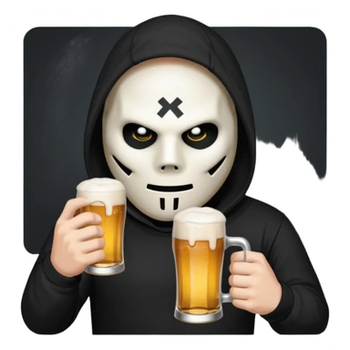 angerfist drink a beer sticker