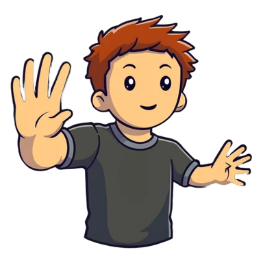 Young Erik Lehnsherr with hand extended using magnetic powers, before becoming Magneto sticker