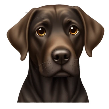 Brindle Black and brown lab dog￼ sticker