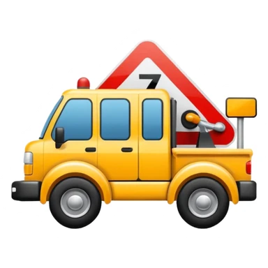 towing zone icon sticker