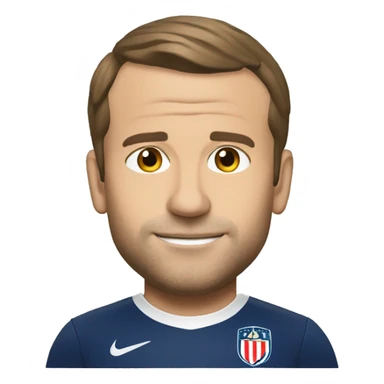 macron qui joue au football sticker