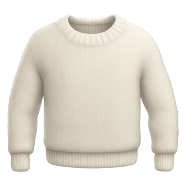 White warm sweater sticker