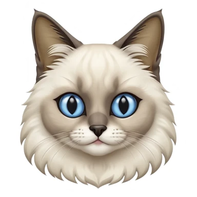 Blue seal point Balinese cat sticker