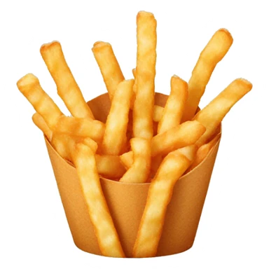 crinkle fries sticker