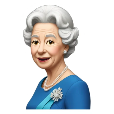 Elizabeth II sticker