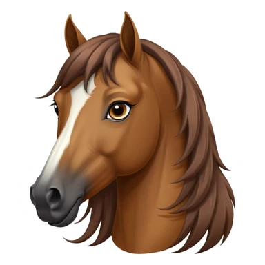 Saudi Arabian horse, close-up head portrait, flowing mane sticker