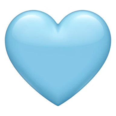 Light blue heart sticker