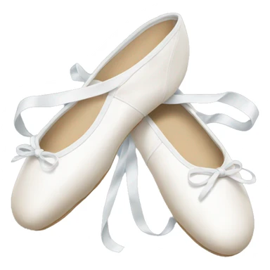 white ballet shoes sticker