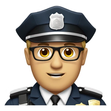 Andy sambger as a police officer  sticker