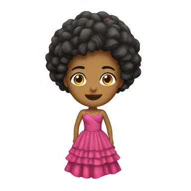 chica con vestido de fiesta sticker