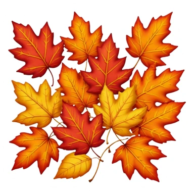 autumn leaves sticker