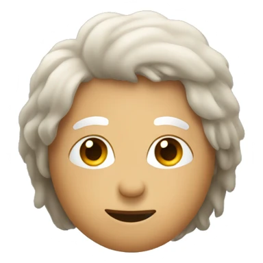 Stick figure with hair sticker