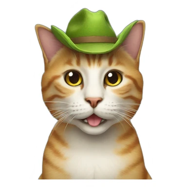 Cat in a dinosaur hat sticker