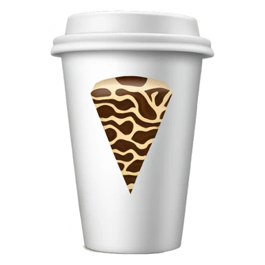 Kaffekopp med zebramønster sticker