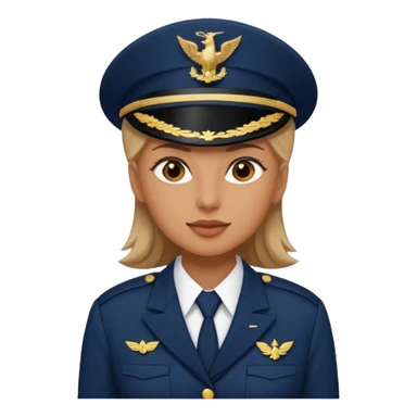 Female in the navy sticker