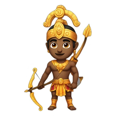 Lord Ram with his bow sticker