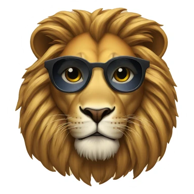 sunglases eye lion sticker